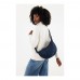 Crescent XL AWARE™ RPET Half-Moon Sling Tasche, navy blau