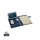 Basic Tech Portfolio. blau, schwarz