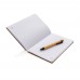 A5 Bamboo notebook & pen set, brown
