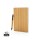 A5 Bambus Notizbuch & Stift, braun