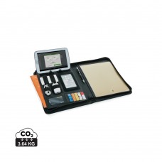 Essential tech portfolio met rits, zwart