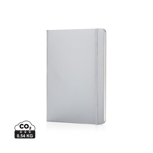 A5 hardcover notitieboek, zilver