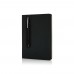 Basic Hardcover PU A5 Notizbuch mit Stylus-Stift, schwarz Basic Hardcover PU A5 Notizbuch mit Stylus-Stift, schwarz