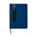 Basic Hardcover PU A5 Notizbuch mit Stylus-Stift, navy blau Basic Hardcover PU A5 Notizbuch mit Stylus-Stift, navy blau