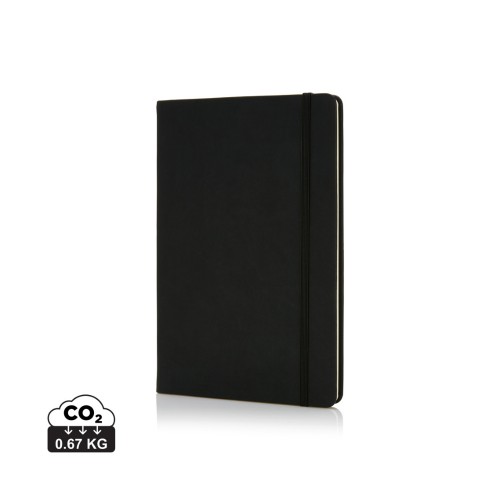 Deluxe hardcover PU A5 notebook, black