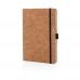 Cork hardcover notebook A5, brown