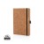 Cork hardcover notebook A5, brown