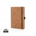 Cork hardcover notebook A5, brown