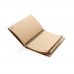 Cork spiral notebook with pen, white