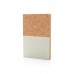 A5 cork & kraft notebook, off white