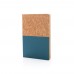 A5 cork & kraft notebook, blue