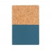 A5 cork & kraft notebook, blue