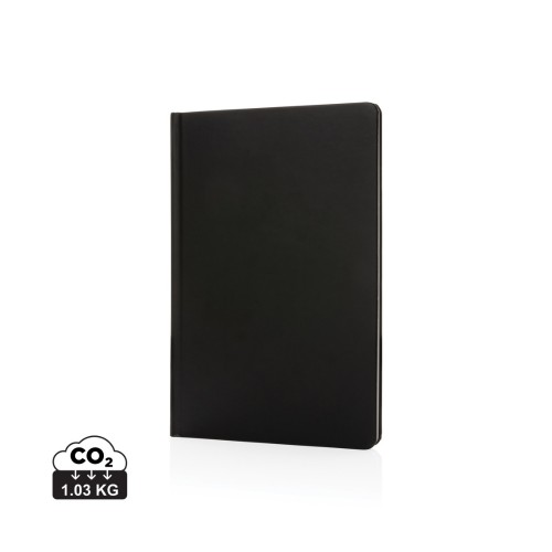 A5 Impact stone paper hardcover notebook, black