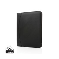 RCS rPU deluxe tech portfolio with zipper, black