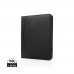 RCS rPU deluxe tech portfolio with zipper, black