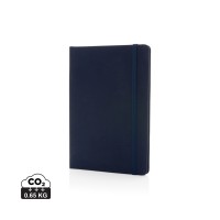GRS-gecertificeerd RPET A5-notitieboek. donkerblauw, donkerblauw