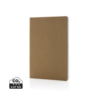 Salton A5 GRS gecertificeerd recycled papieren notitieboek, bruin