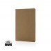Salton A5 GRS gecertificeerd recycled papieren notitieboek, bruin