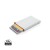 Standaard aluminum RFID kaarthouder, zilver