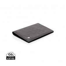 RFID anti-skimming passport holder, black