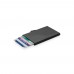 C-Secure aluminium RFID card holder, black