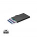 C-Secure aluminium RFID card holder, black