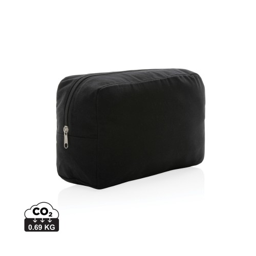 Impact Aware™ 285g/m² Kosmetiktasche aus ungefärbtem Canvas, schwarz