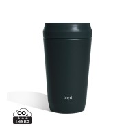 Topl-Trinkbecher aus rec. Stahl mit 360-Grad-Deckel 354ml, grau