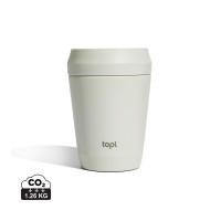 Topl Recycled Steel To Go Tumbler Patented 360 Lid 235ml, white