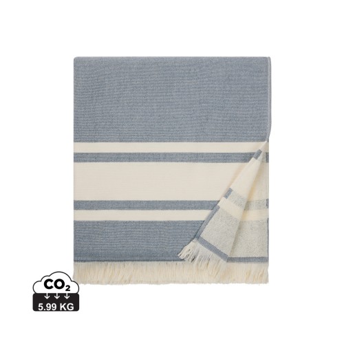 VINGA Tolo hammam terry towel. navy, beige