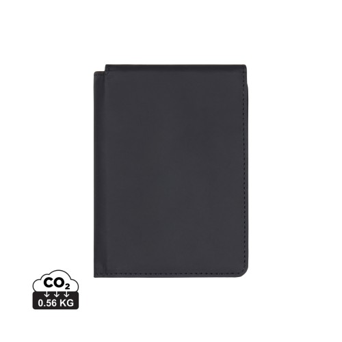 VINGA Baltimore RCS recycled polyester RFID passport cover, black