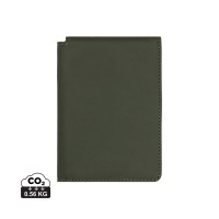 VINGA Baltimore RCS recycled polyester RFID passport cover, green