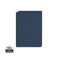 VINGA Baltimore RCS recycled polyester RFID passport cover, navy