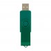 USB stick 2.0 Twister 4GB, Donker Groen