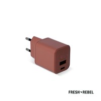 2WC30 I Fresh 'n Rebel Mini Charger USB-C + A PD // 30W, Licht Rood