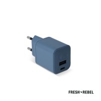 2WC30 I Fresh 'n Rebel Mini Charger USB-C + A PD // 30W, Dive Blue