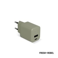 2WC30 I Fresh 'n Rebel Mini Charger USB-C + A PD // 30W, Dried Green