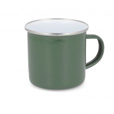 Enamel mug 350ml, Olive Green