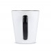 Mok subli Melbourne gekleurde rand & handvat 300ml, Wit / Zwart