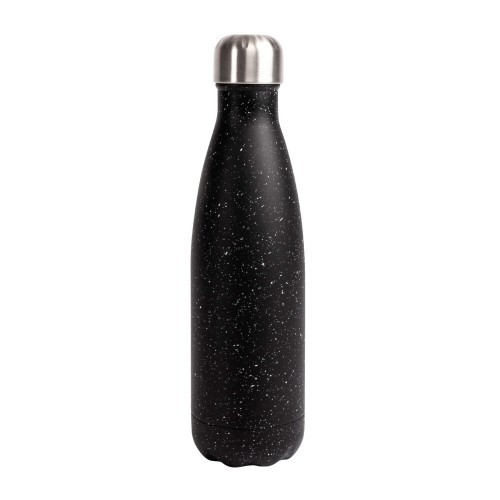 Sagaform Nils Steel Bottle Splash 500ml, Black / White