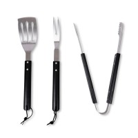 Sagaform Fredde BBQ set 3-delig, Zwart / Zilver