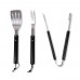 Sagaform Fredde BBQ set 3-delig, Zwart / Zilver