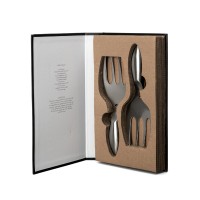 Byon Insalata Salatbesteck Steel, Silber