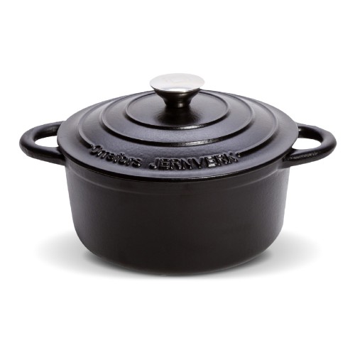 Orrefors Jernverk grote geëmailleerde braadpan 5L, Zwart
