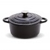 Orrefors Jernverk grote geëmailleerde braadpan 5L, Zwart