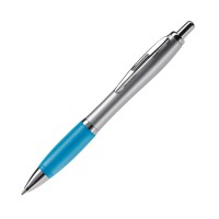 Ball pen Hawaï silver, Silver / Light Blue