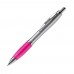 Ball pen Hawaï silver, Silver / Dark Pink