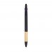 3-kleuren pen met bamboe grip, Zwart