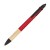 3-kleuren pen met bamboe grip, Rood