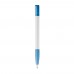 Nash ball pen rubber grip hardcolour, White / Light Blue